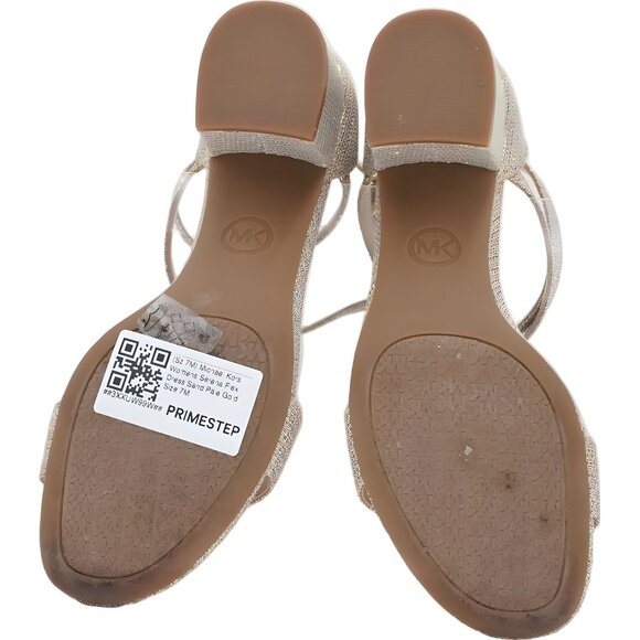 Michael Kors Serena Flex Pale Gold Dress Sandals Women's US 7M - Picture 6 of 6